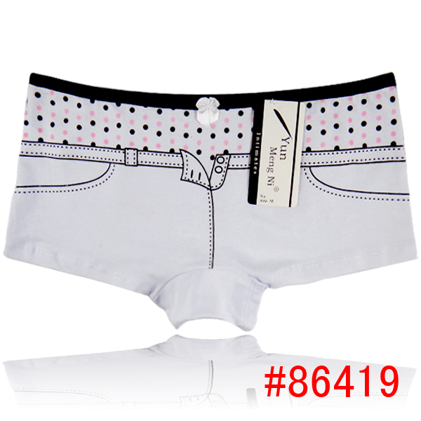 Free Shipping Cheap cotton boxer short hotboyleg stretched cotton hipster stock underwear    600pcs/lot