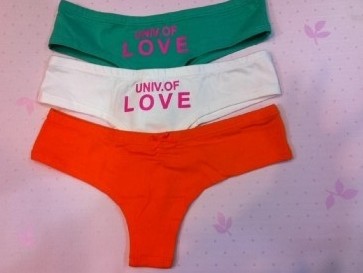 free shipping Cheap cotton panties female boxer underwear Victornia Sexy Hiphuggers Women Love pink Panties Fashion Underwear