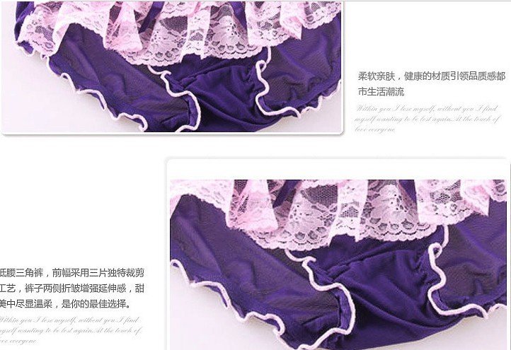 Free shipping  Cheap lace pierced ladies underwear underwear wholesale 10PCS/LOT