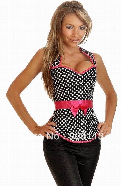 Free shipping!Cheap price plus size burlesque corsets for womens with g string & Garter Belt slimming bodyshapers