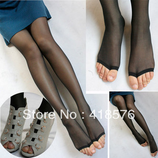 Free shipping cheap wholesale 10pcs/lot 2013 explosive export stockings peep-toe toe stockings resistant, tick off silk tights