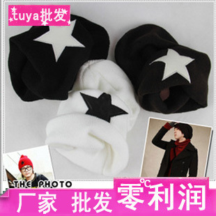 FREE shipping cheap Winter 2011 male women's five-pointed star knitted hat autumn and winter knitted hat