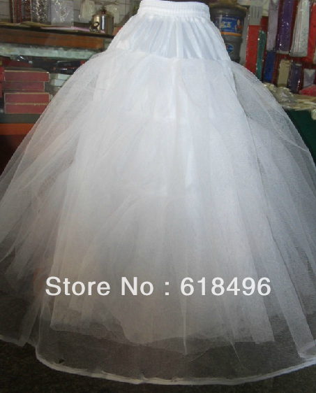 Free shipping Cheapeat 3 Hoop Women Wedding Bridal Gown Dress Petticoat Underskirt Crinoline Wedding Accessories