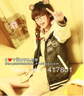 Free shipping cheapest New arrival woman's outswear  clothes jacket white and pink color free size