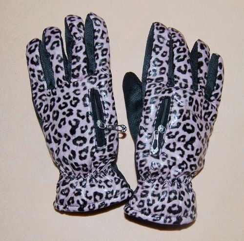 free shipping cheapest Women's gloves leather gloves female winter thermal women's leopard print gloves