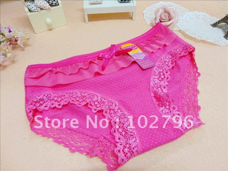 Free shipping,Chiffon bow underwear Japan and South Korea underwear cotton underwear y26  for lady / women