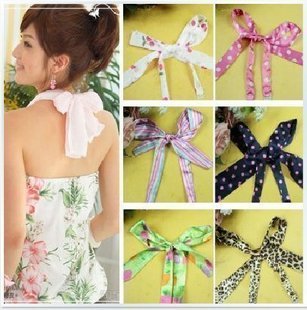 Free shipping Chiffon shoulder strap underwear ar3 pectoral girdle bra with halter-neck underwear bow belt