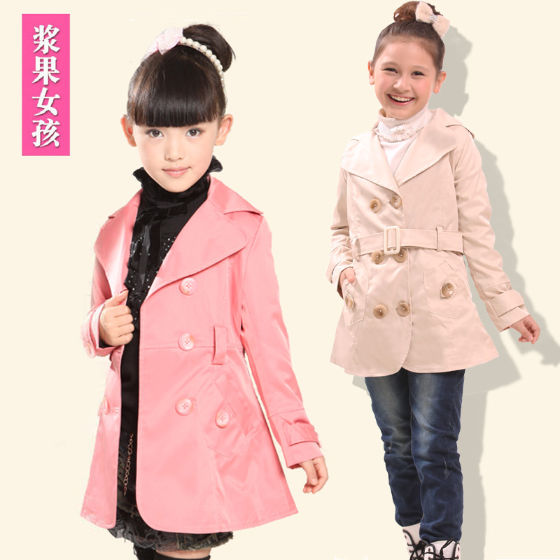 FREE SHIPPING! Child children's clothing spring 2013 female child trench outerwear princess spring trench