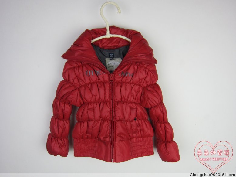 Free shipping  child cotton-padded jacket  jacket female child slim cotton-padded jacket parent-child