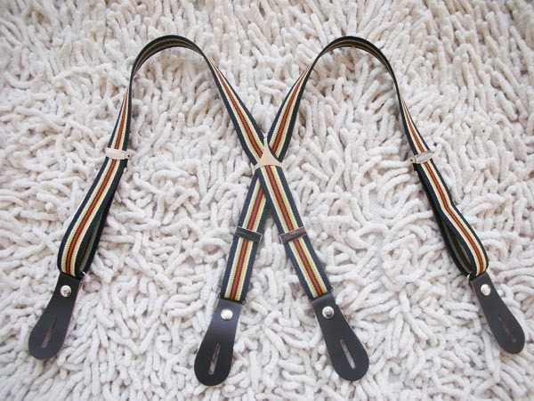 Free shipping Child suspenders button type clip skin color of general suspenders