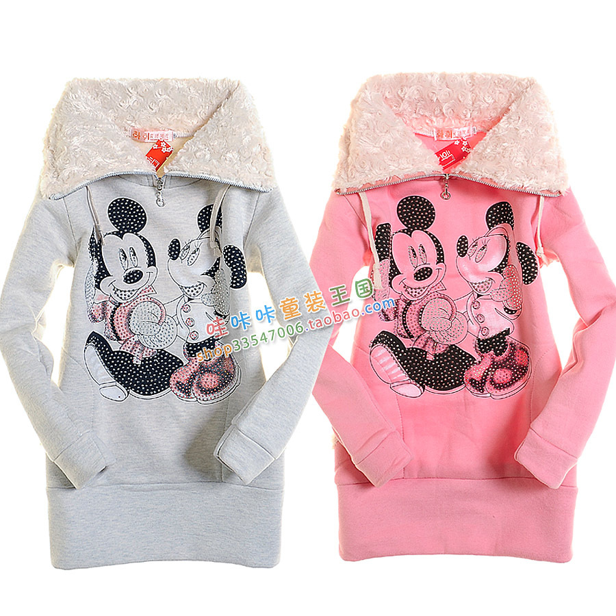 Free shipping Child sweatshirt spring and autumn 2013 female child children's clothing child spring Women top long 5719