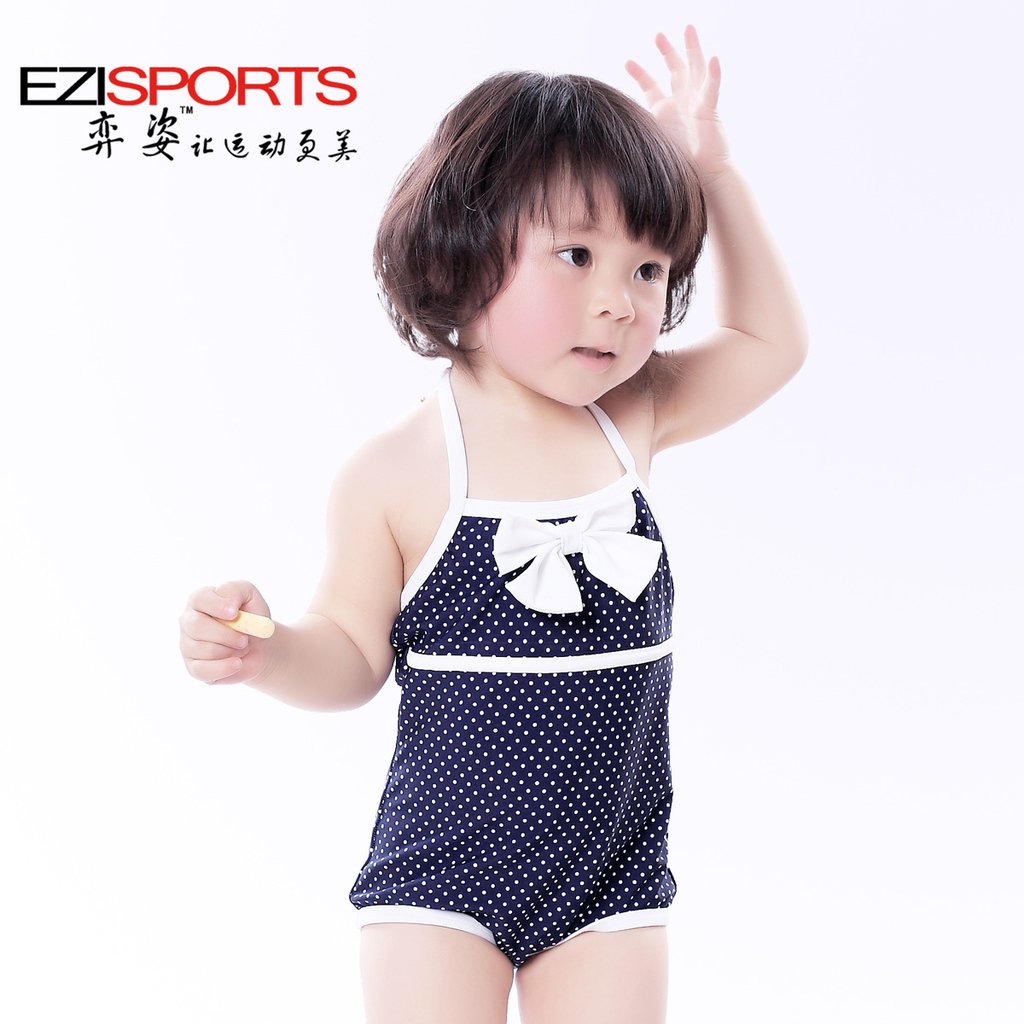 free shipping Child swimwear female child one-piece swimsuit 2012 ezi10026 2 - 12