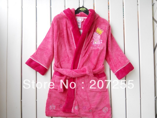 Free shipping ! children girl peppa pig pajamas Nightgown sleepwear sleeping clothes Bathrobes
