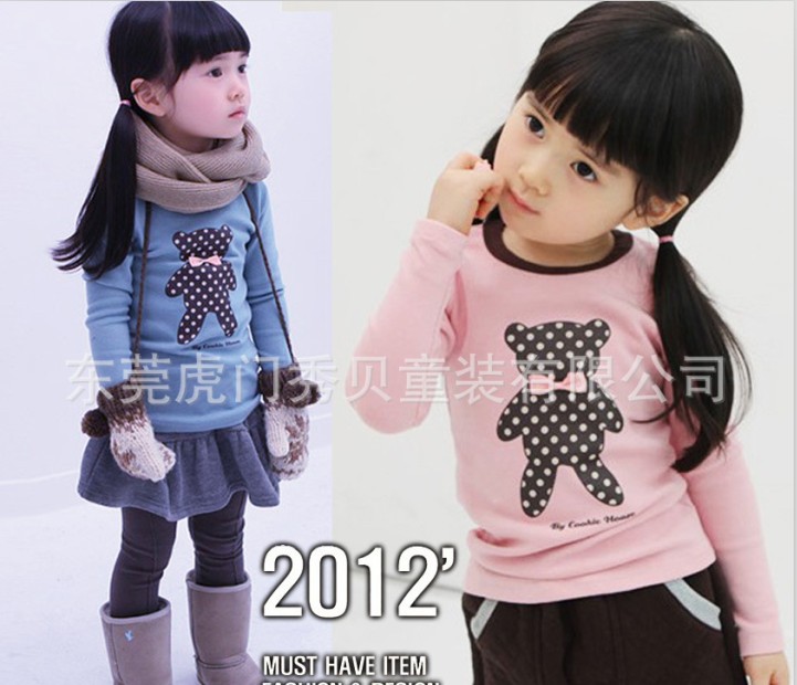 Free Shipping Children Hoodie Winter clothing  girl hooded children T-shirt long sleeve clothes wholesale 1lot=5pcs