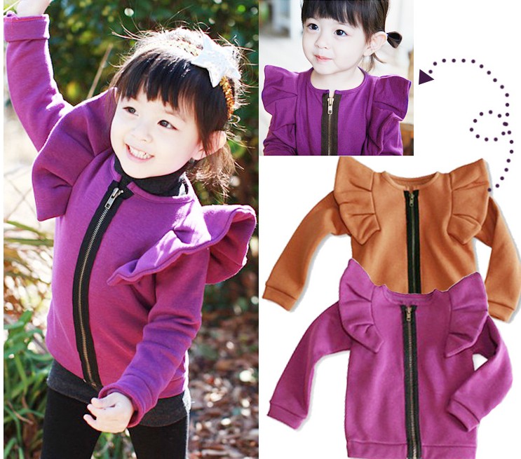 Free shipping Children outerwear 5 pieces/ lot cartoon long sleeve blouse with zipper  cardigan 100% cotton