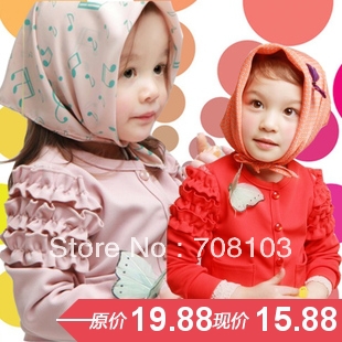 free shipping Children's clothing 2013 spring girl outerwear cardigan for 2-12years