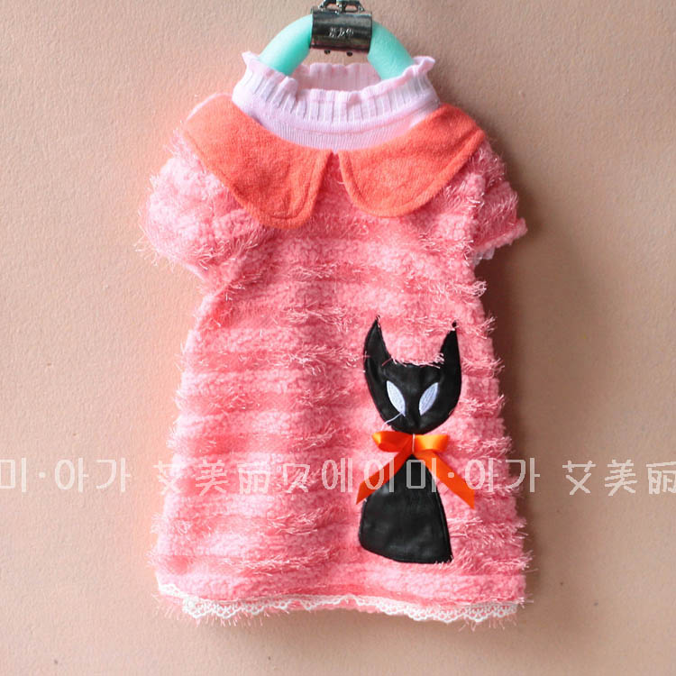 free shipping Children's clothing children female child the cat vest 1 - 4 hot-selling 4pcs/lot