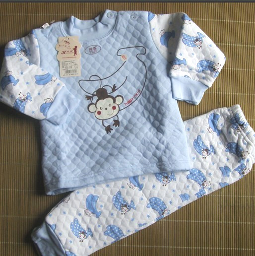free shipping Children's clothing infant children thermal underwear set thermal underwear short in size