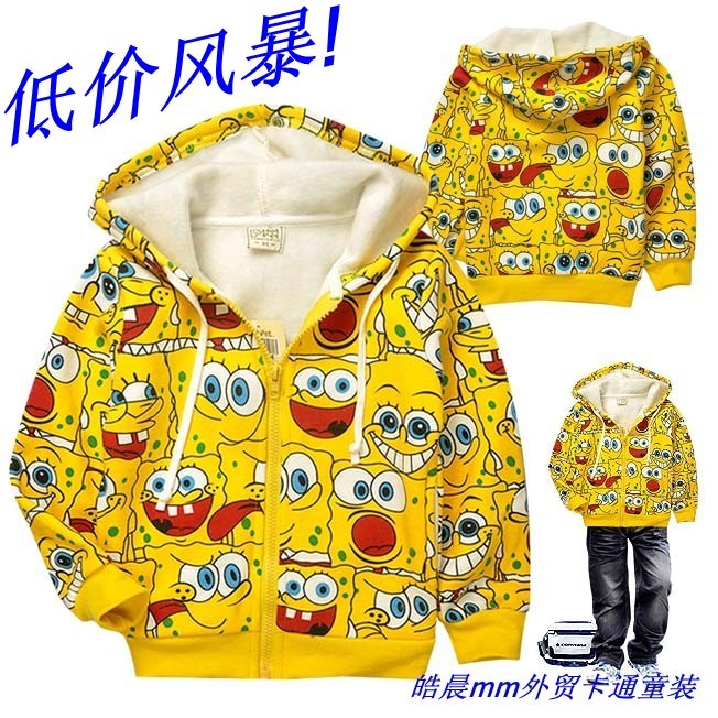 Free  shipping Children's clothing male child female child autumn 2012 child sweatshirt 100% cotton cardigan