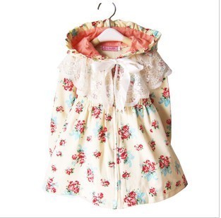 Free Shipping Children's clothing spring small sweet female child clothing child outerwear thin 2013