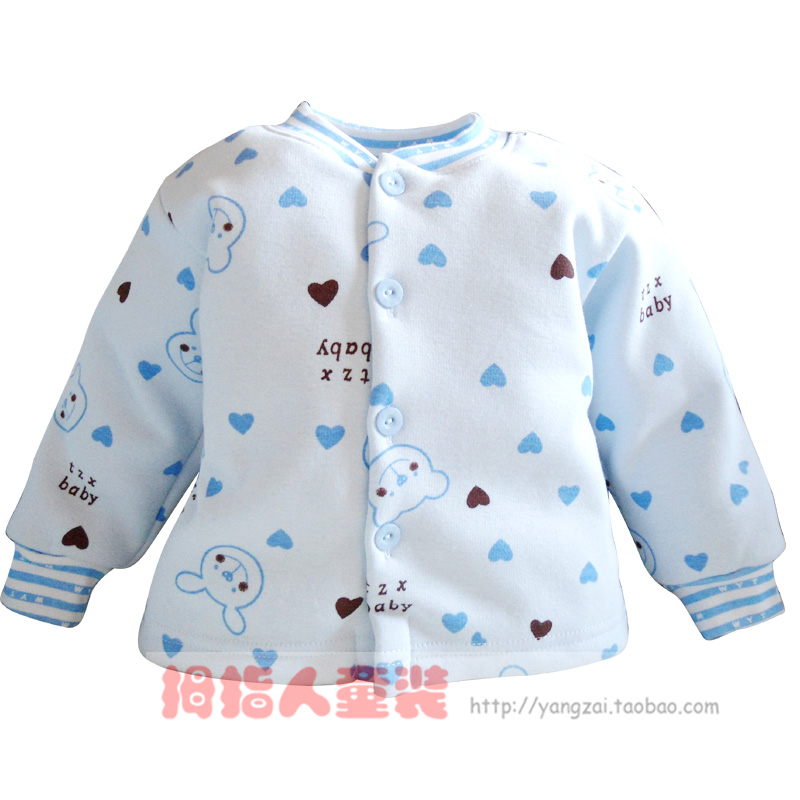 Free shipping  children's clothing thermal clothing coral fleece thermal double-breasted top outerwear basic shirt