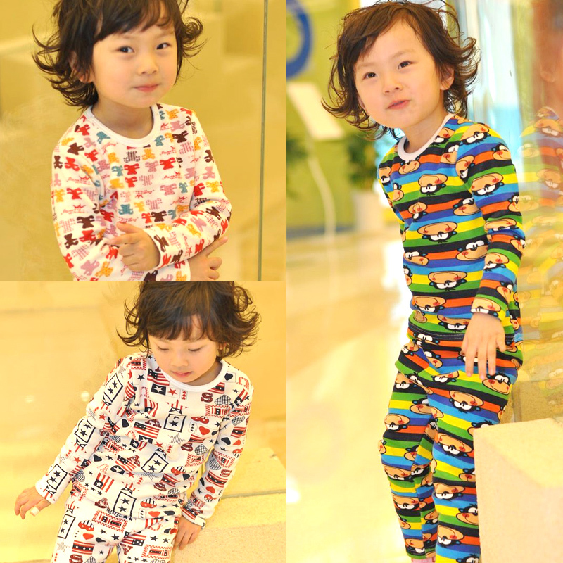 Free Shipping Children's clothing underwear set thick y10852