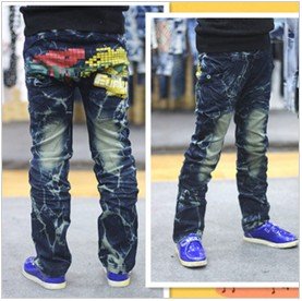 free shipping, Children's clothing wholesale Supply new spring children's jeans  boys / girls long pants, children's clothing