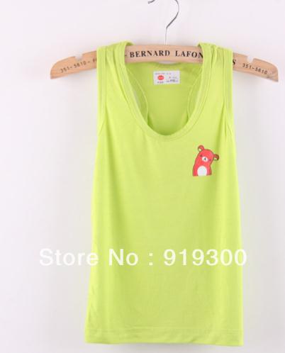 Free Shipping!!Children's summer fashion cotton tank tops,boys and girls cartoon picture vest,10 pieces/lot #CV09