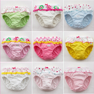 Free shipping Children's underwear,lace bread pants,girl's pants,Kids Underwear,girl underwear,100% cotton baby underwear