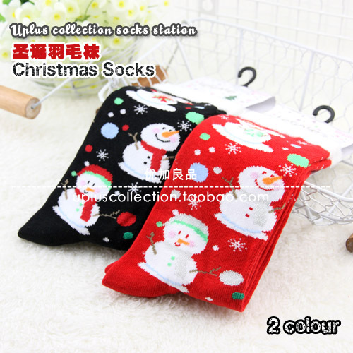 Free  shipping-- Christmas socks gift socks cartoon multicolour female socks