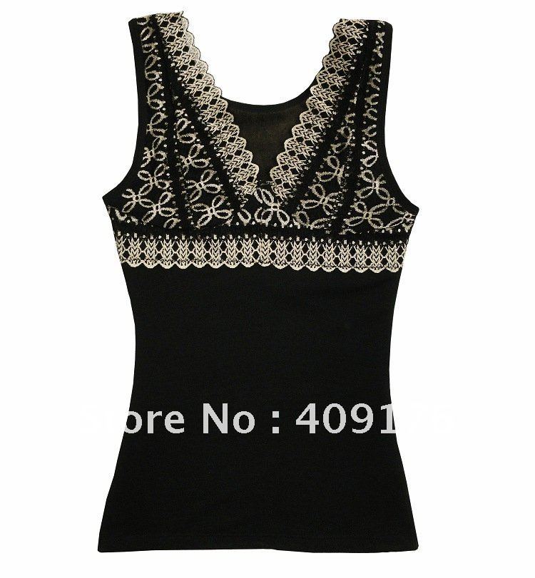 Free Shipping+ Christmas Winter Warmer V neck Shaper+ Fashion Women Slimming Top for Winter+Thick Sleamless Sleevless Underwear