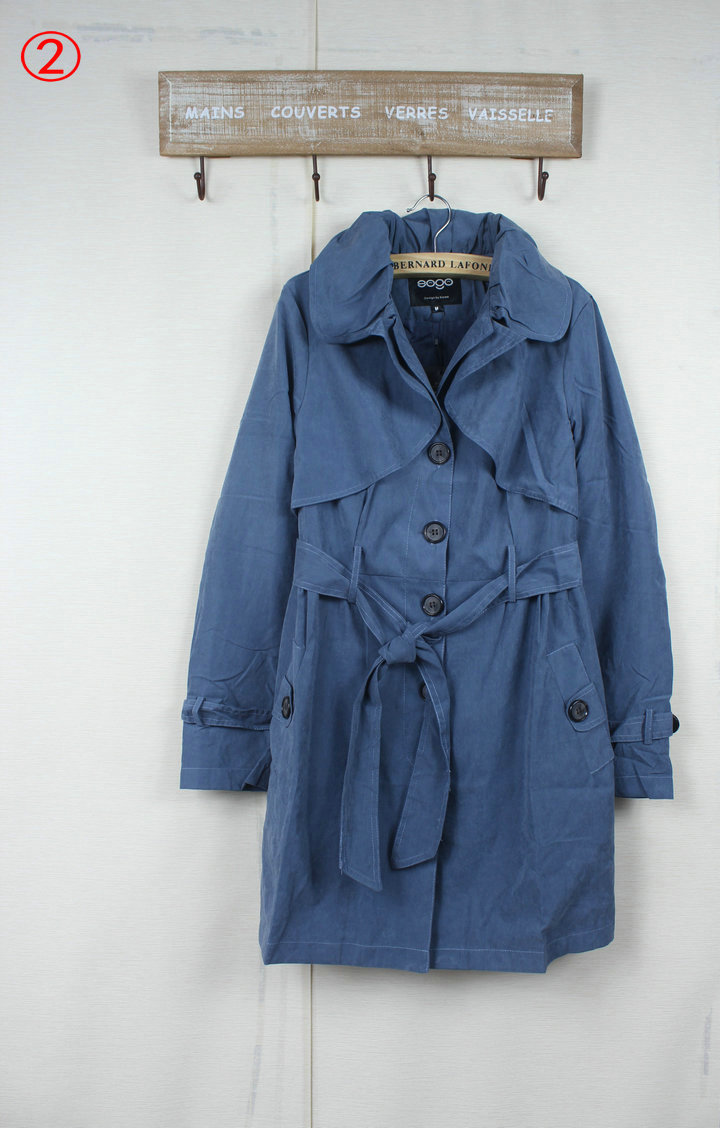 Free Shipping Classic thin all-match poncho trench belt trench