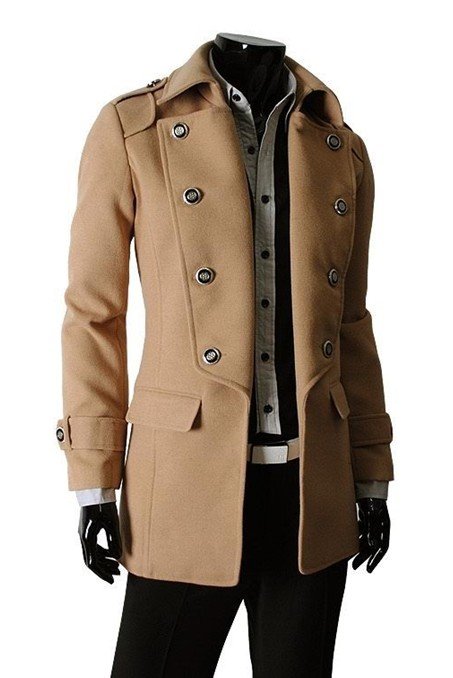 free shipping  Classical Design Double Breasted  winter Coat  MM11100204-2