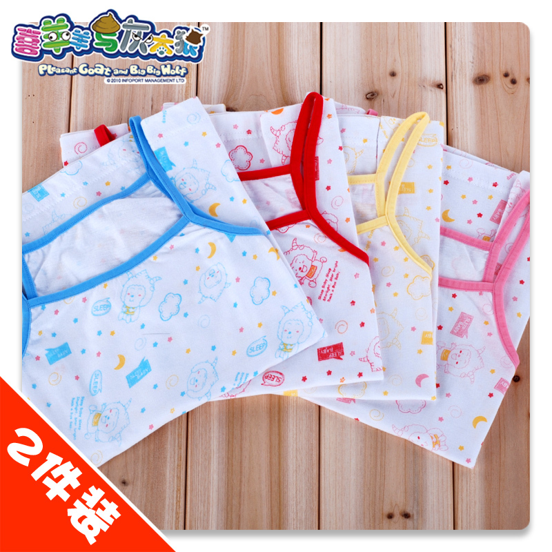 free shipping- Clothing female child vest spaghetti strap sleeveless T-shirt set of underwear underpants 6050 and
