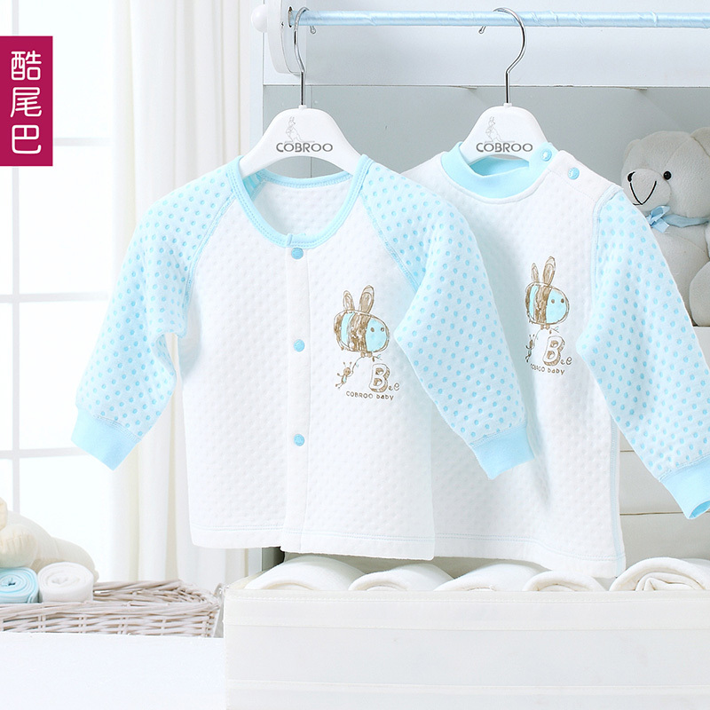 Free shipping Clothing thickening thermal underwear clothes sleepwear male female child baby long johns top autumn and winter