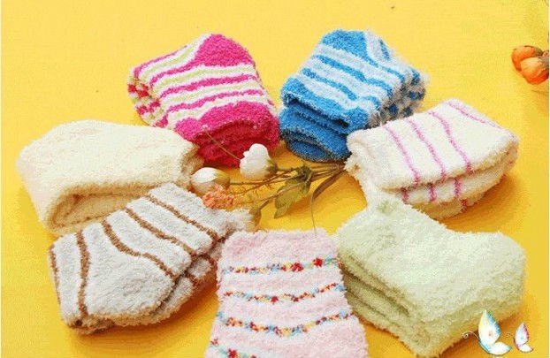 Free shipping Colorful Breathable Winter WarmTowel Socks 20pair/lot