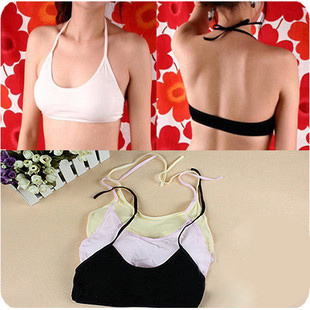 Free Shipping !!! Colorful candy color tube top lacing bra halter-neck type tube top cotton small vest