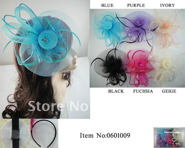 Free Shipping colorful wedding hats/veil hat/bridal hats Wedding Accessories 12pcs/lot