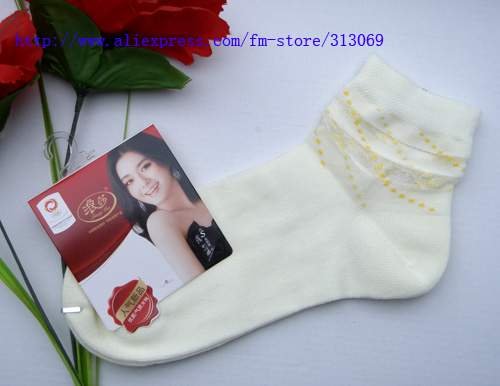 Free shipping, Combed cotton cold silk light-weight lady's socks, wholesale 6pairs/lot
