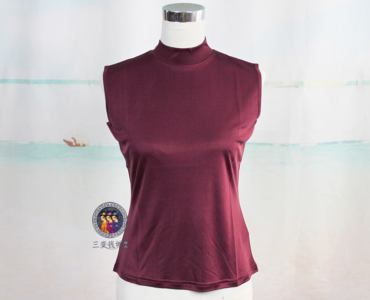 Free shipping Comfortable breathable antistatic pure silkworm silk knitted women's basic shirt vest