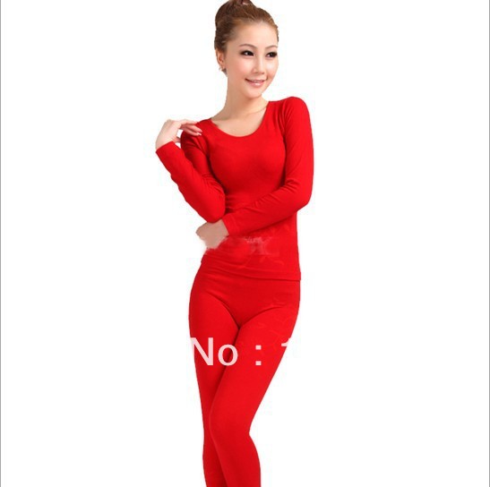 Free shipping, cotton+modal thermal underwear,seamless, long johns winter underwear     U001