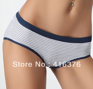 free shipping cotton panties female student briefs low-waist plus size elastic shorts ladies' underwer