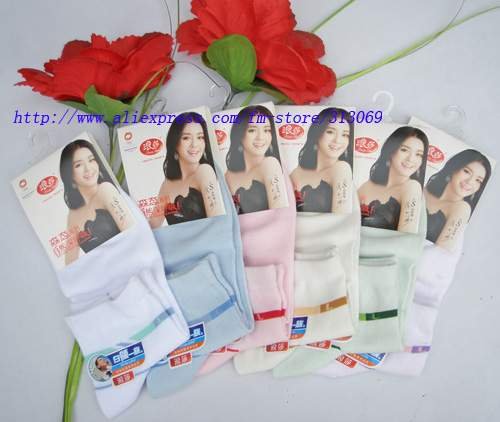 Free shipping, cotton socks, lady's socks, wholesale 6pairs/lot