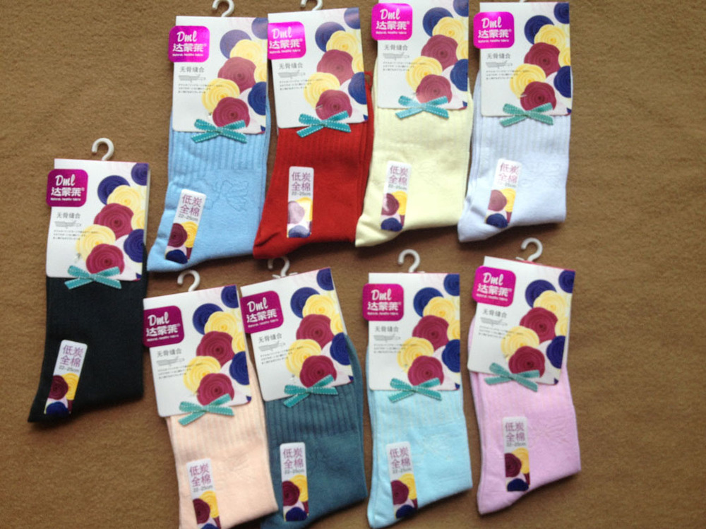 FREE SHIPPING COTTON WOMEN SOCKS MIX COLOUR 12PAIRS/LOTS  MEN SOCKS