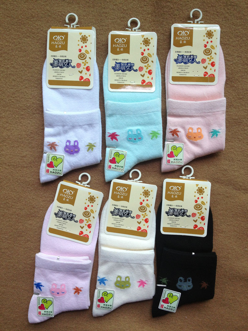 FREE SHIPPING COTTON WOMEN SOCKS MIX COLOUR 12PAIRS/LOTS  WOMEN SOCKS