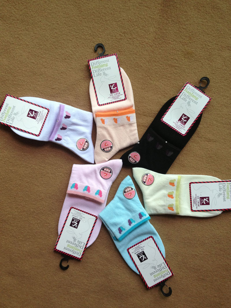 FREE SHIPPING COTTON WOMEN SOCKS MIX COLOUR 12PAIRS/LOTS  WOMEN SOCKS