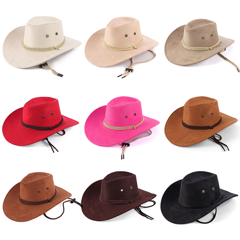 free shipping Cowboy hat spring and autumn male women's outdoor large casual sun-shading cowboy hat