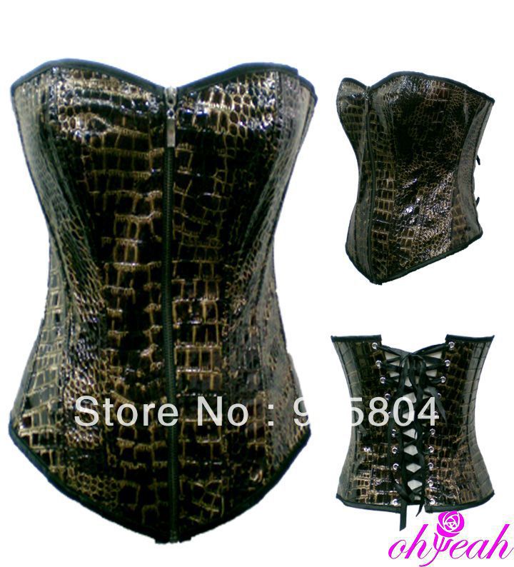 Free shipping CPAM wholesale and retail sexy waist cincher corset body shaper leather corset  A9287
