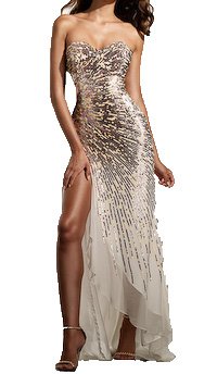 Free Shipping Crazy Selling Polychrome Handwork Sequin Mermaid Dress OL101057 sexy , noblest ,  beautiful
