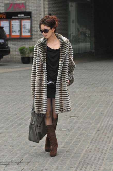 Free Shipping Cube Faux Fur Like Mink Coat Double Face Women's Long Jacket Clothes 808099